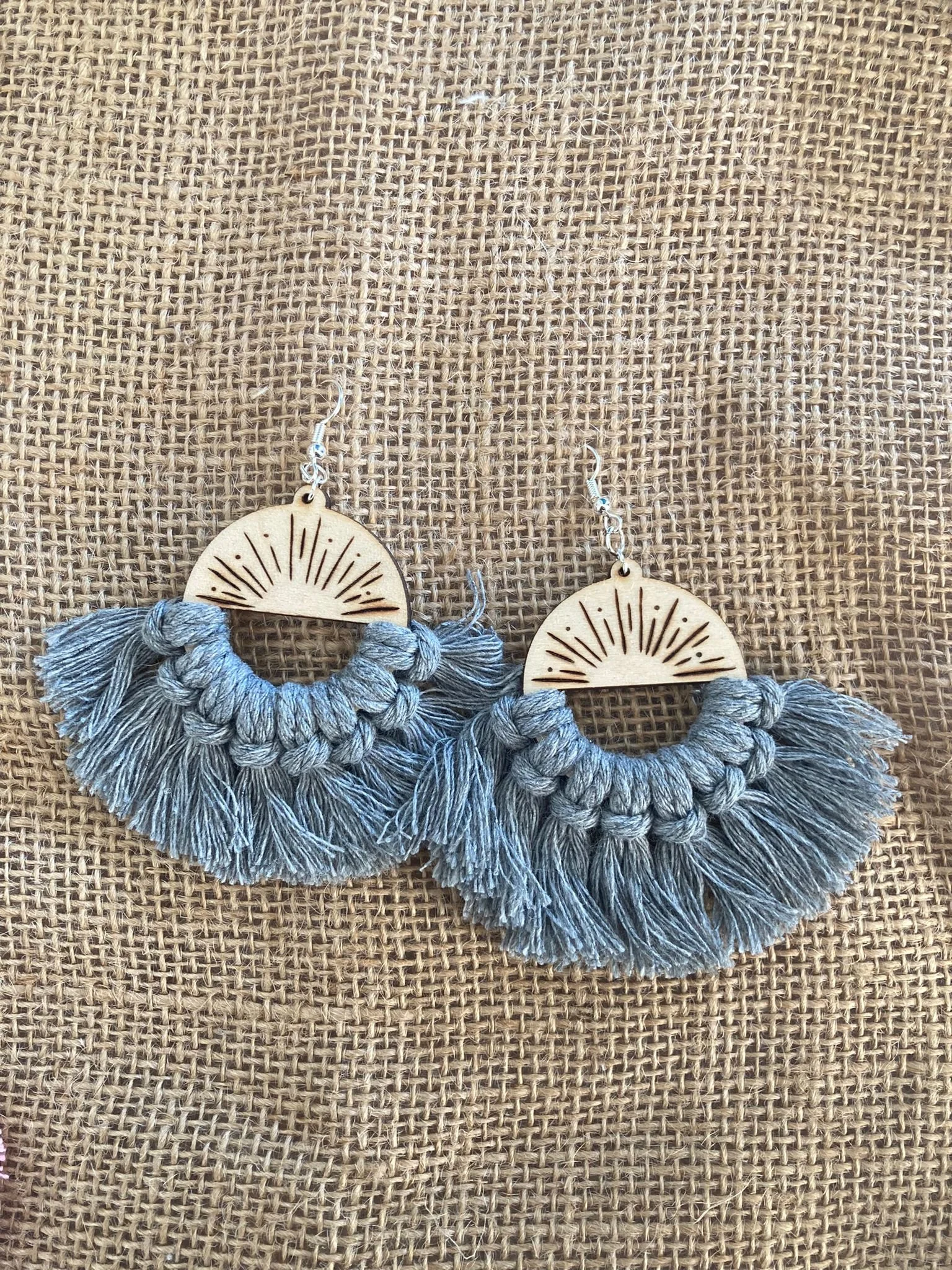 Tassel Earrings BEST SELLER Jack Davis Pyrography
